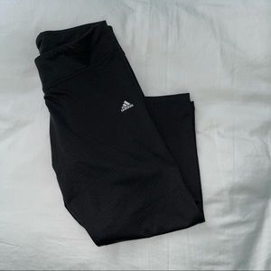 ADIDAS | Black Climalite Cropped Leggings